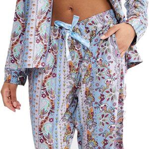 Vera Bradley Women's Provence Paisley Stripe Knit Cotton & Spandex Pajama Pants